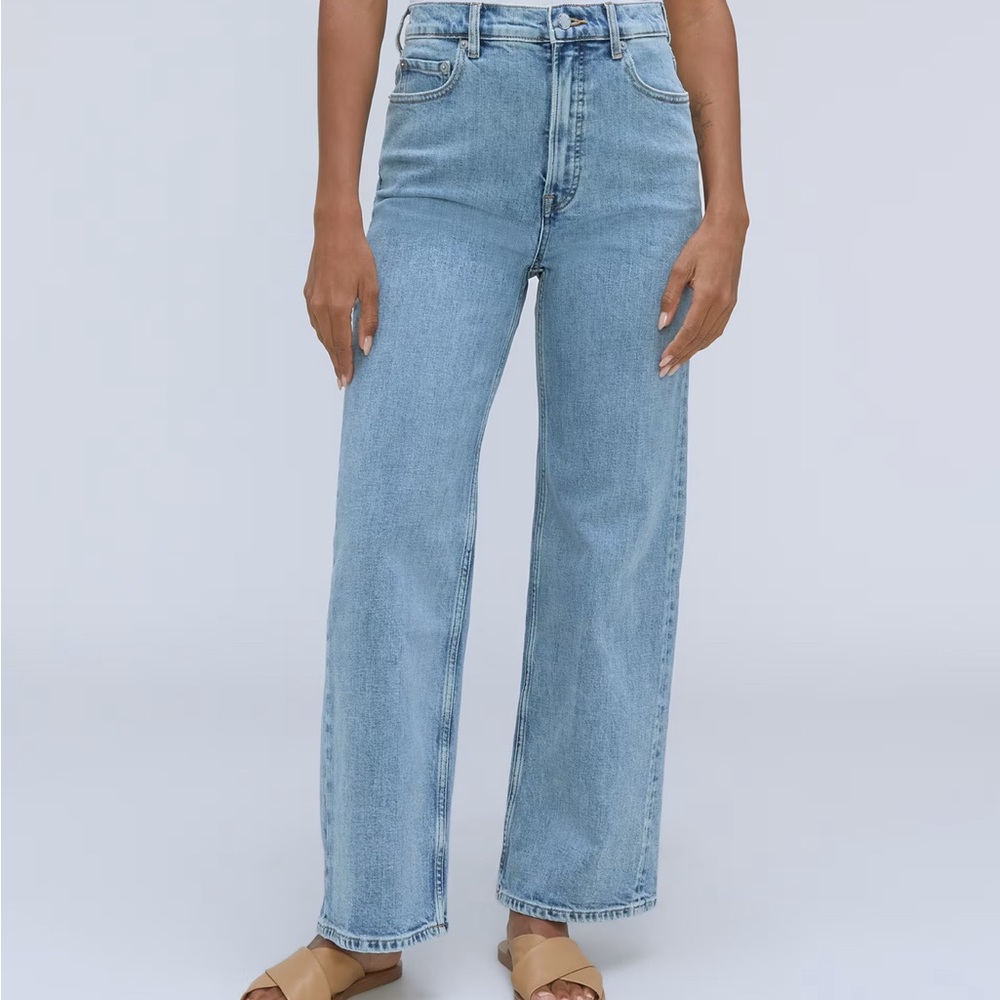 Everlane Way-High Wide Leg Flare Sailor Jeans